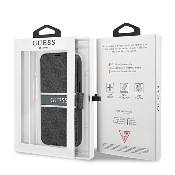 4G Stripe Book Case Grau  iPhone 13 mini