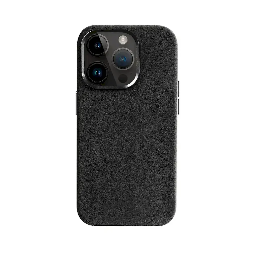Alcantara Hard Case black iPhone 15 Plus