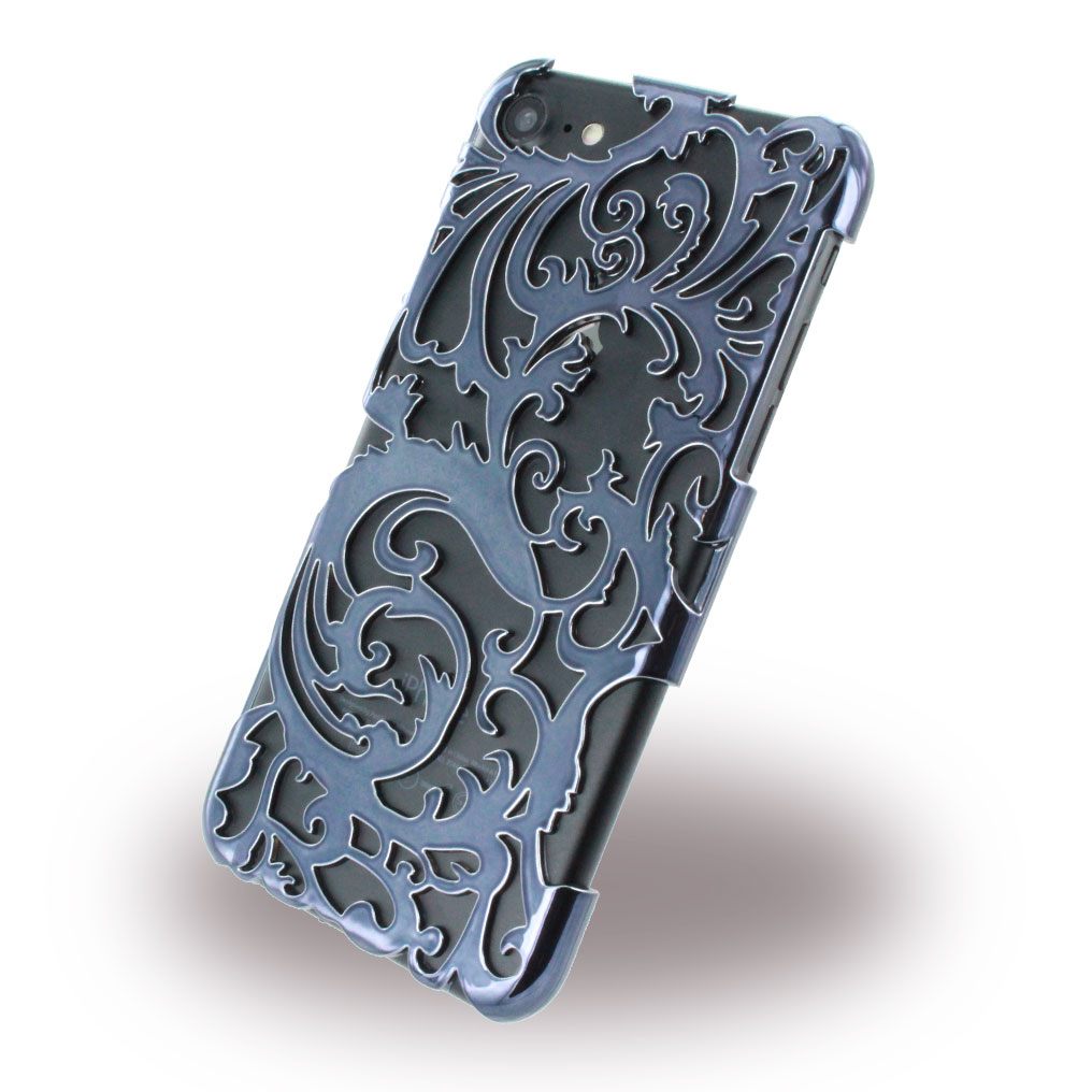 Cyoo Fashion Metal Hülle iPhone 7,8 Schwarz