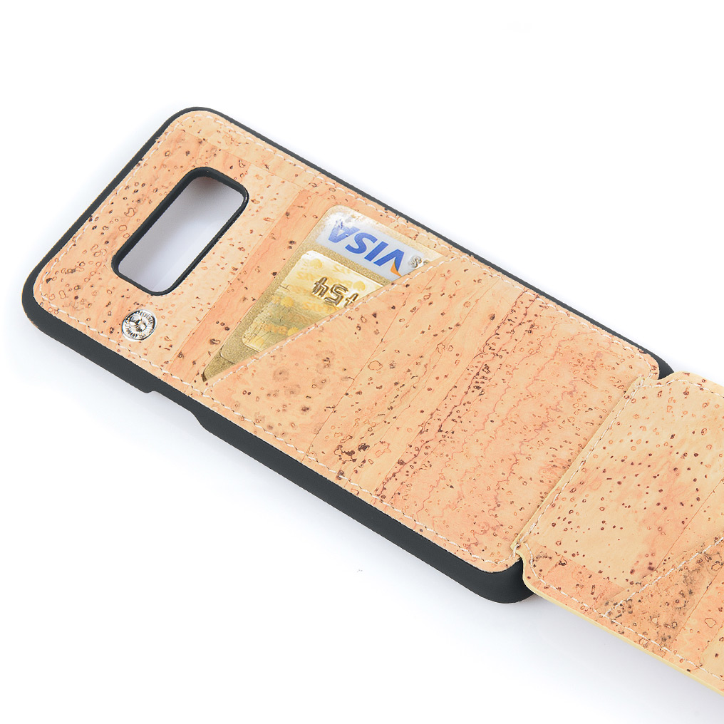 Pelcor Kork Hülle  Tasche Cover Galaxy S8+ Schwarz