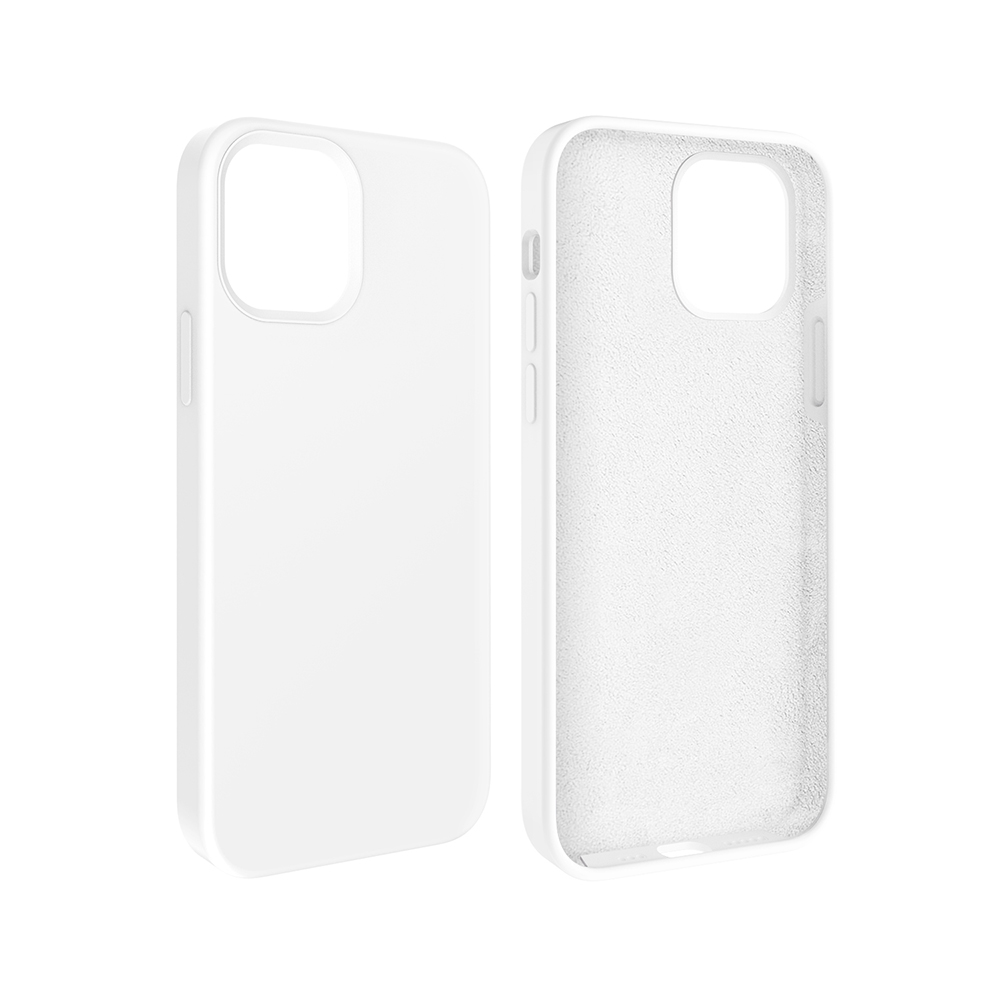 Premium Liquid Silicon Hard Case Weiss iPhone 13 Pro Max