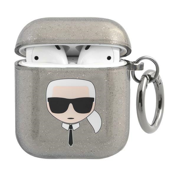 Karl Lagerfeld Silikon Hülle AirPods 1,2 Schwarz