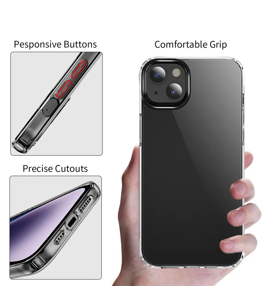 TPU Ultra Slim 2mm Hülle Transparent iPhone 15 Pro Max