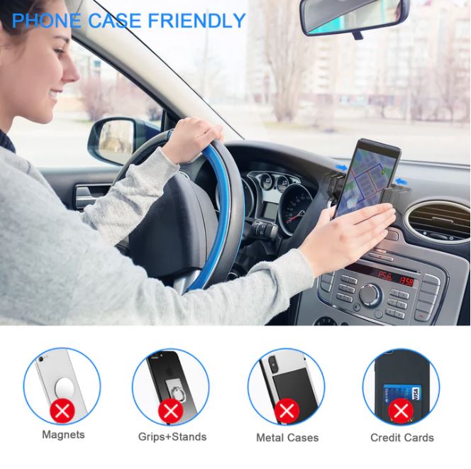 Letscom LIne B car holder with Wireless Ladepad