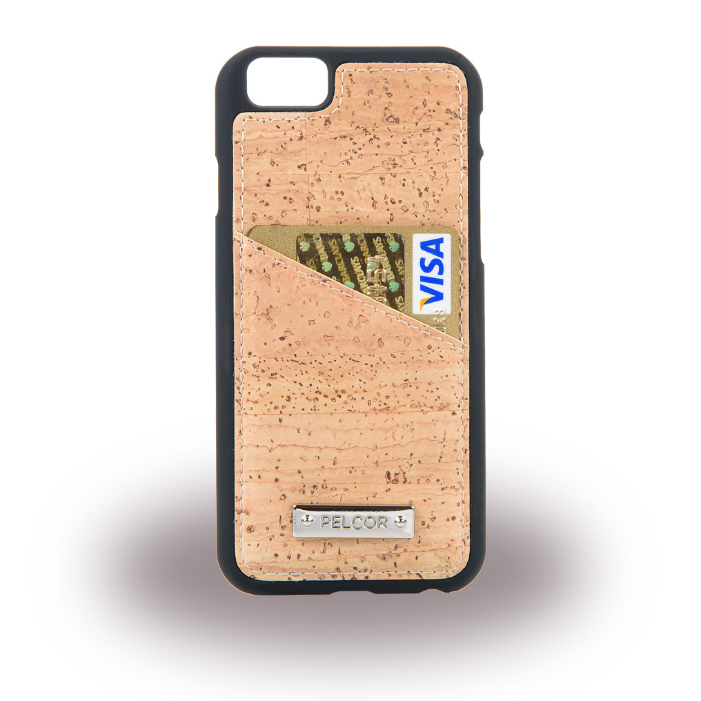 Pelcor Kork Hülle Cover iPhone 6,6s Schwarz