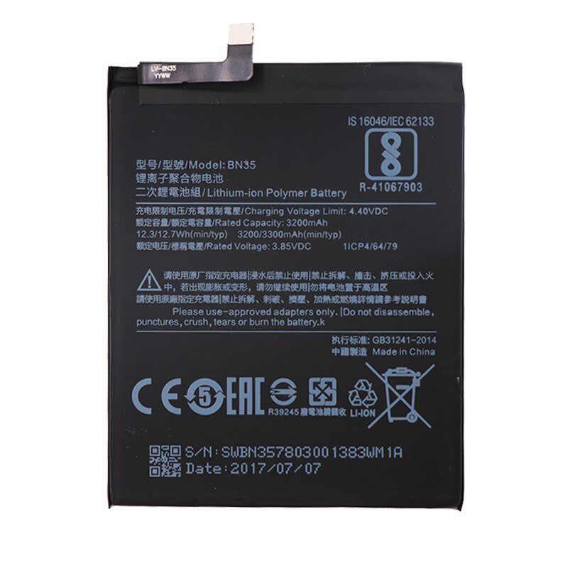BN35 Akku / Battery 3200mAh Redmi 5