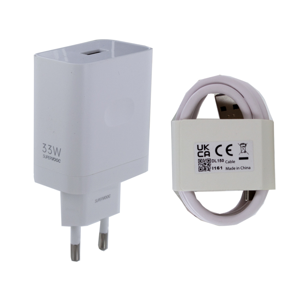 Supervooc Wall Charger 11V/3A, 33W + Kabel