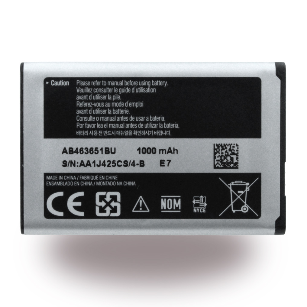 AB463651BU Akku 1000mAh Samsung F400, L700, ZV60