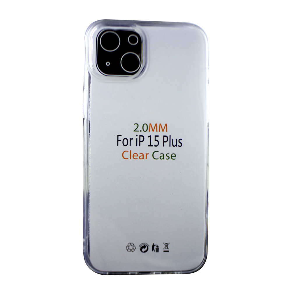 TPU Ultra Slim 2mm Hülle Transparent iPhone 15 Plus