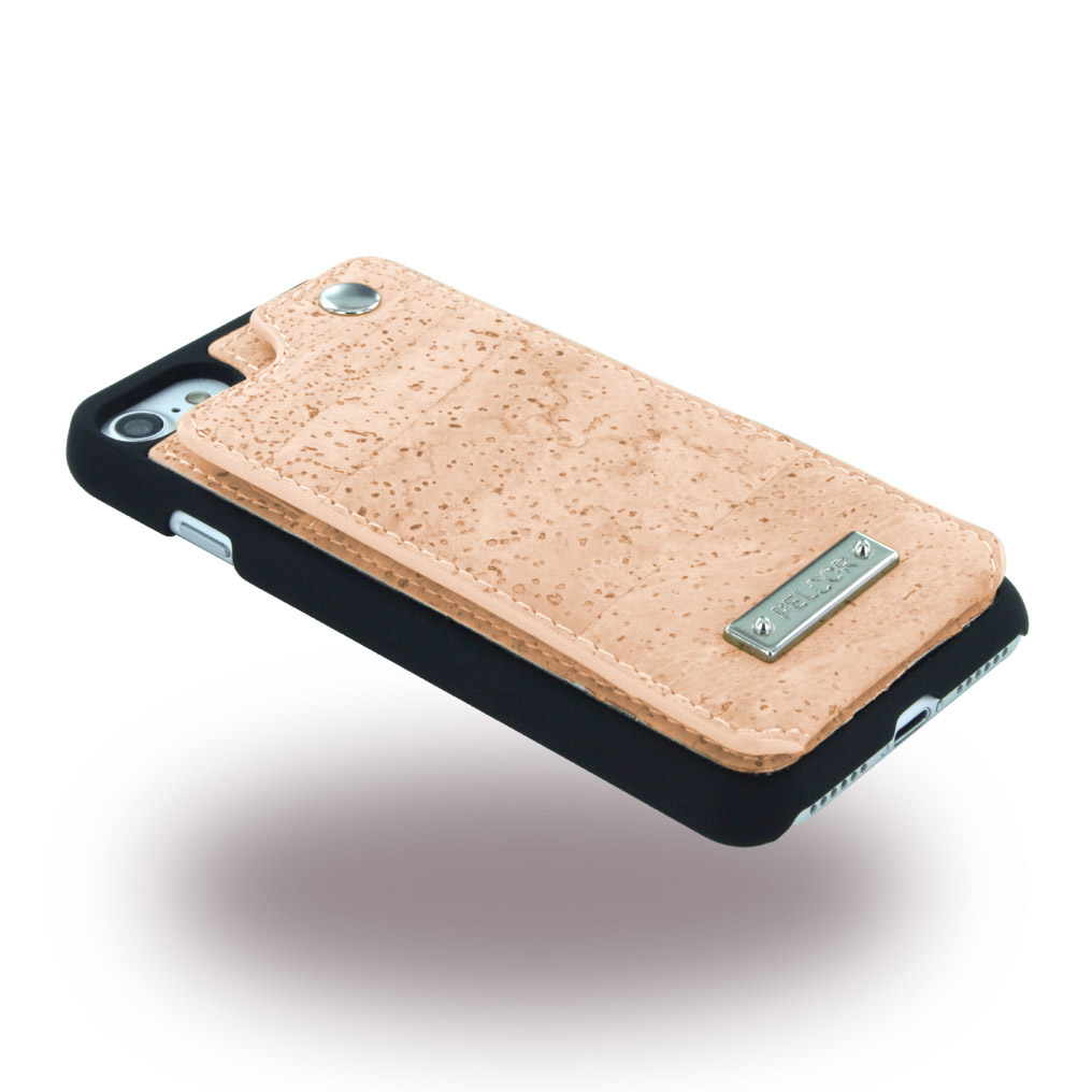 Pelcor Kork Hülle Cover Tasche iPhone 6,6s Schwarz