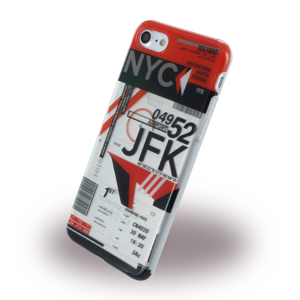 Benjamins Airport JFK Hülle iPhone 7, 8 Weiss