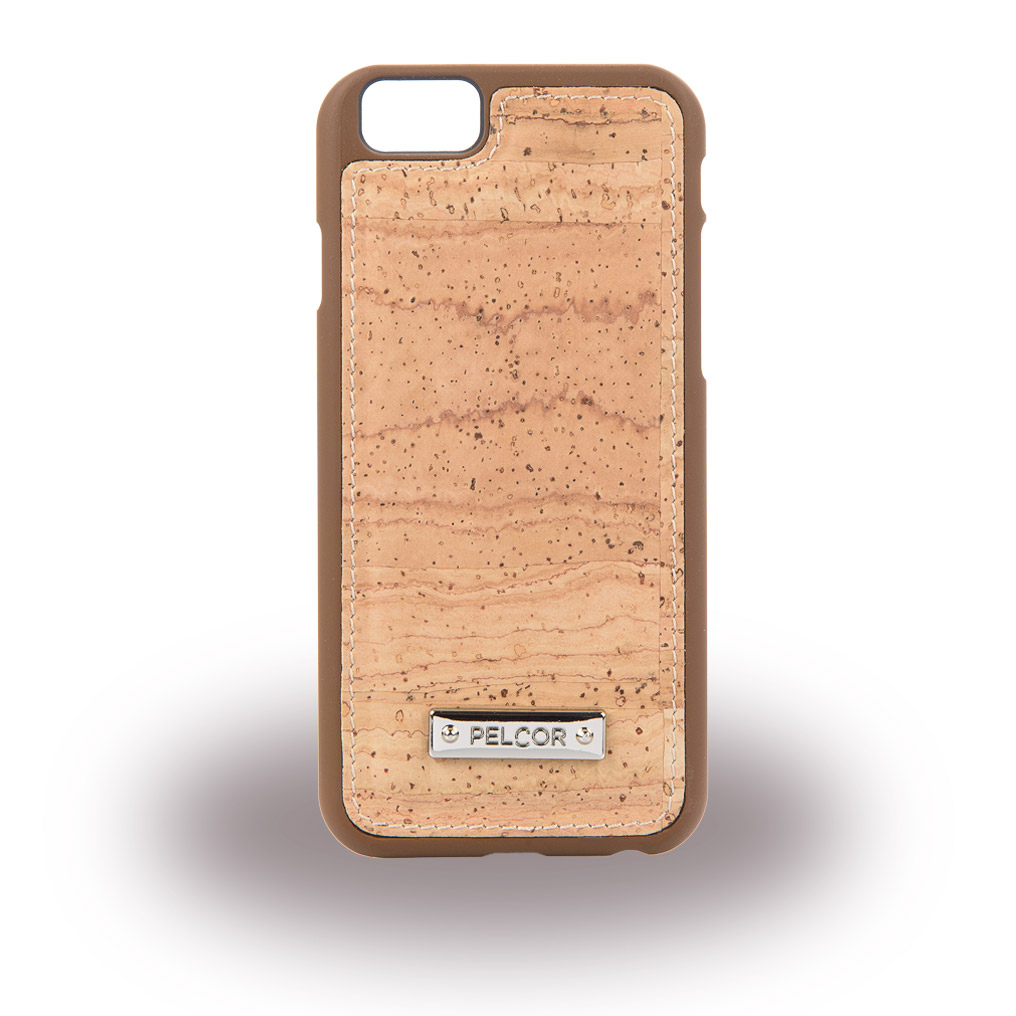Pelcor Kork Hülle Cover iPhone 7, 8 Braun