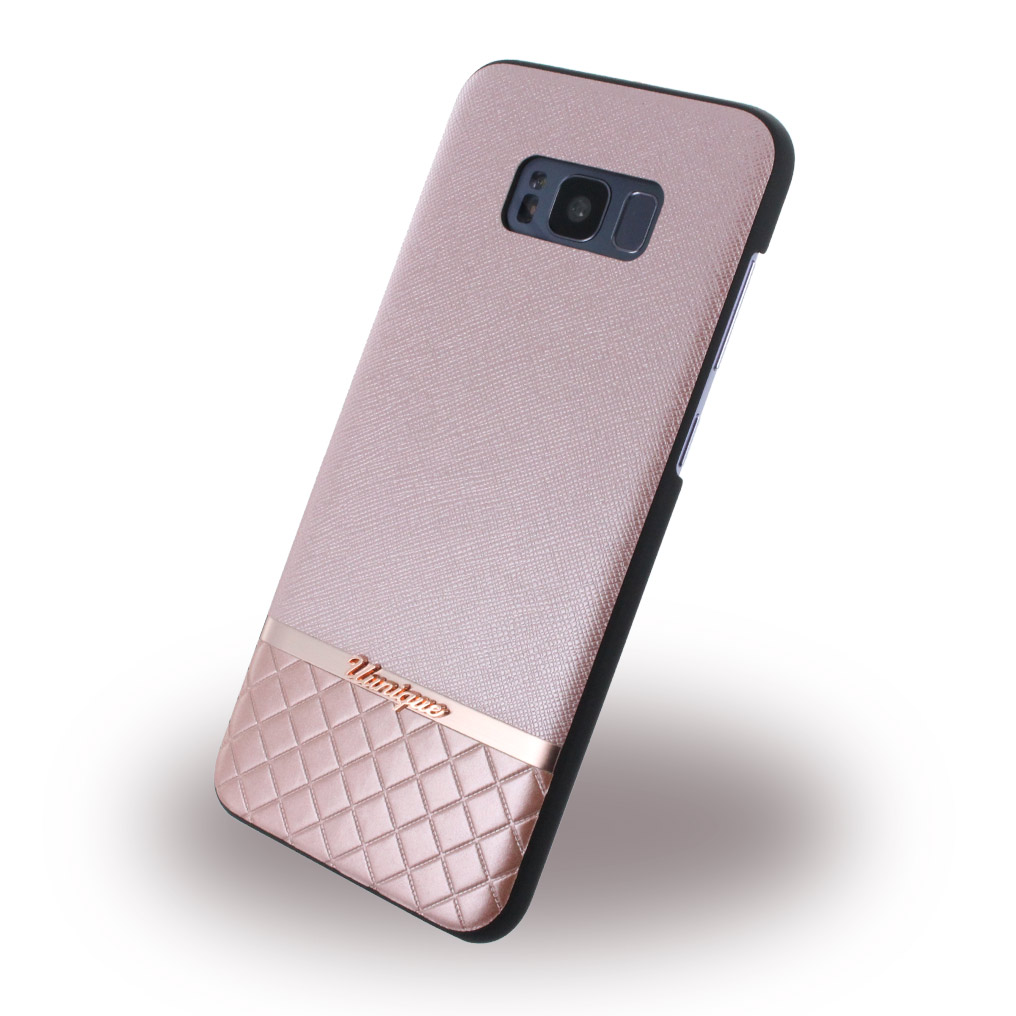 Uunique Metallic Saffiano Case Galaxy S8+ rose