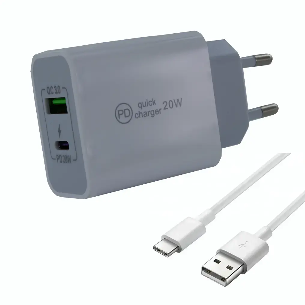 APPACS Power Dual Ladegerät 20W + USB-C Kabel