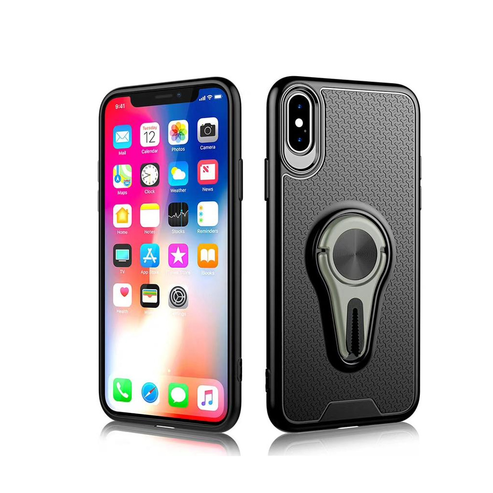 Cyoo - Air Vent Holder Case Grey iPhone Xs Max