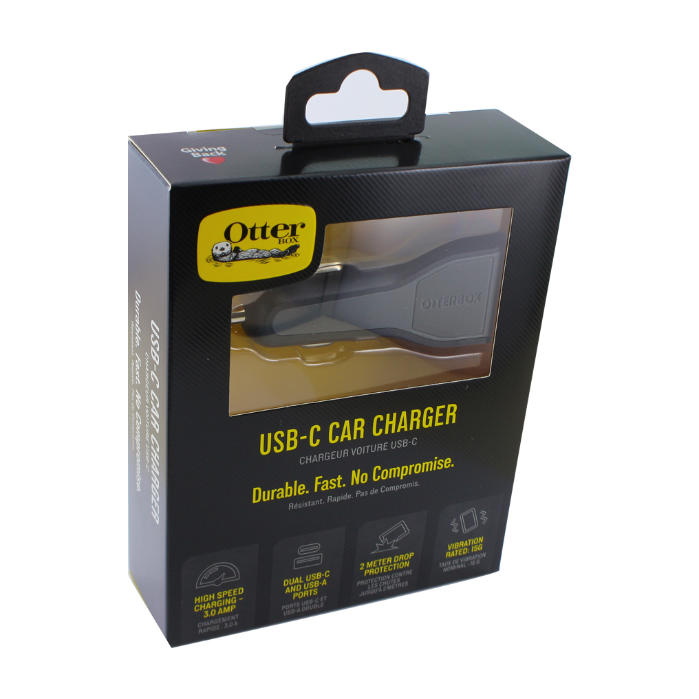 KFZ Ladegerät USB-C 3A + USB-A Otterbox