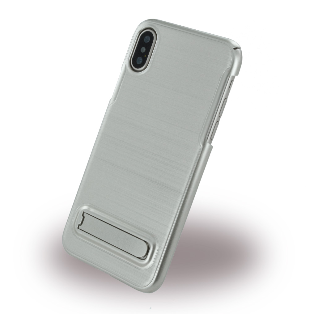 Cyoo Rubber Hard Hülle Cover iPhone X,Xs Silber