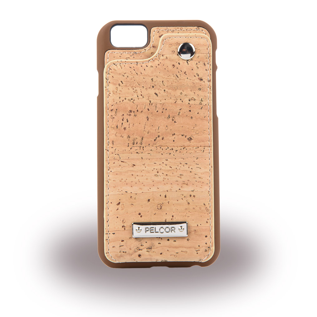 Pelcor Kork Hülle Tasche Cover iPhone 6,6s Braun