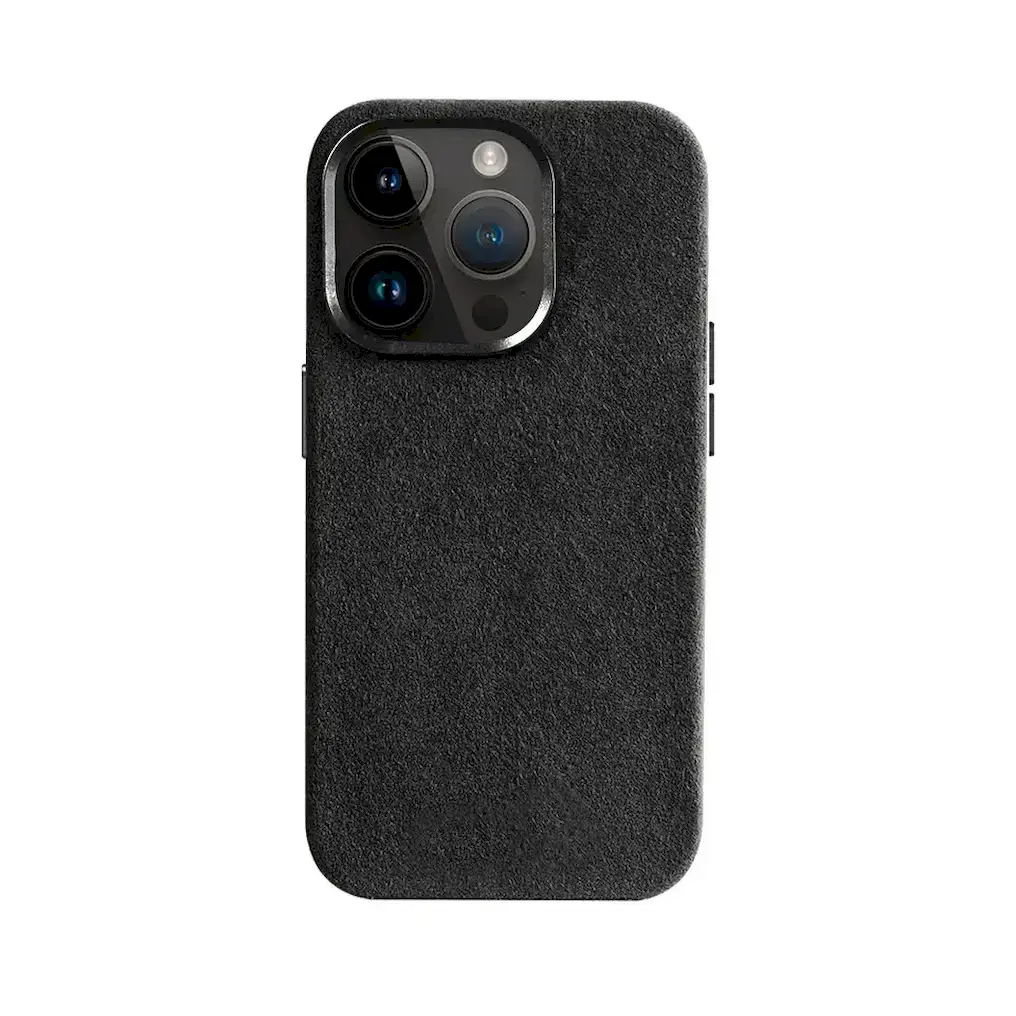 Alcantara Hard Case black iPhone 15